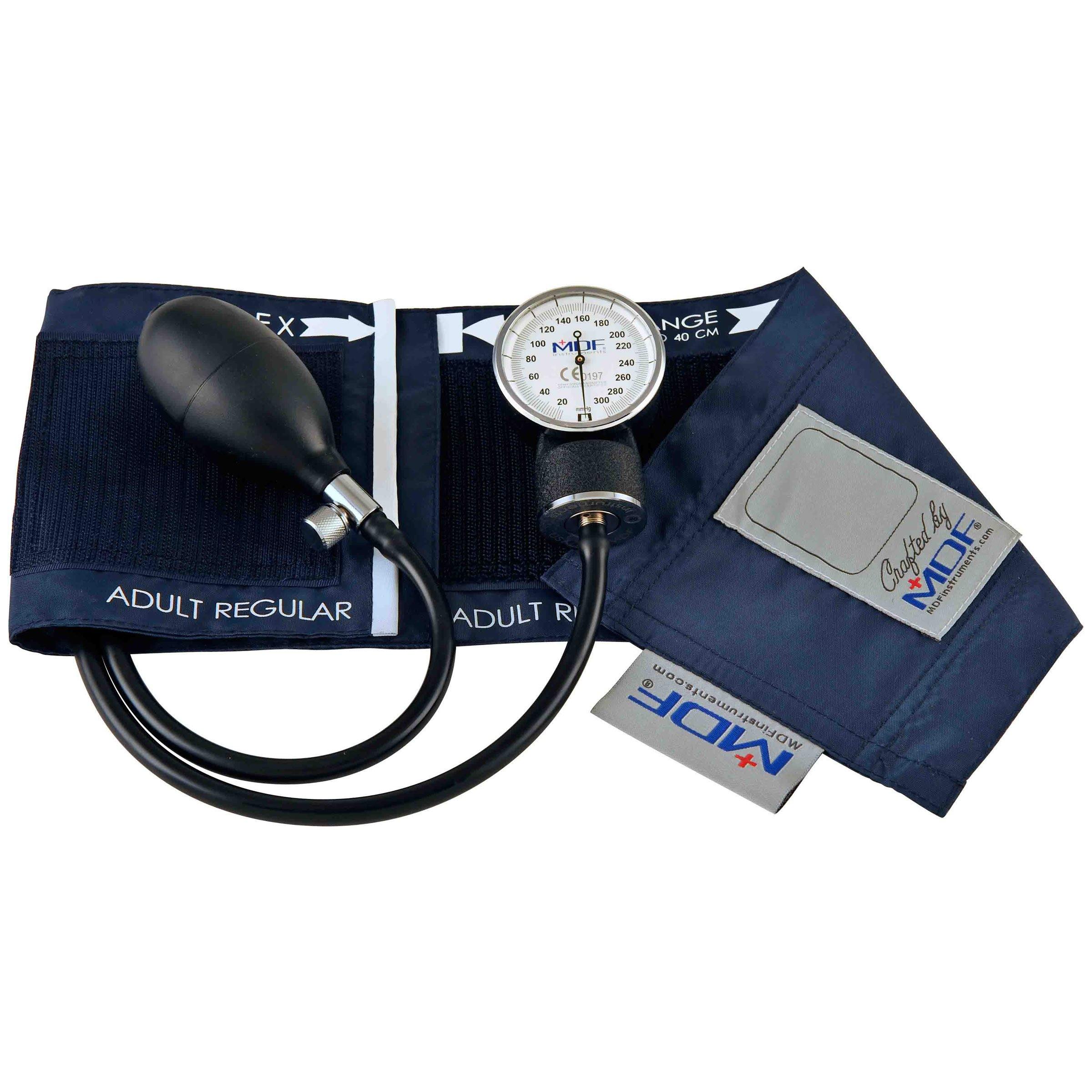 Calibra® Sphygmomanometer - Premium Navy Blue Blood Pressure Monitor for Home & Clinical Use | Accurate Digital BP Cuff for Adults