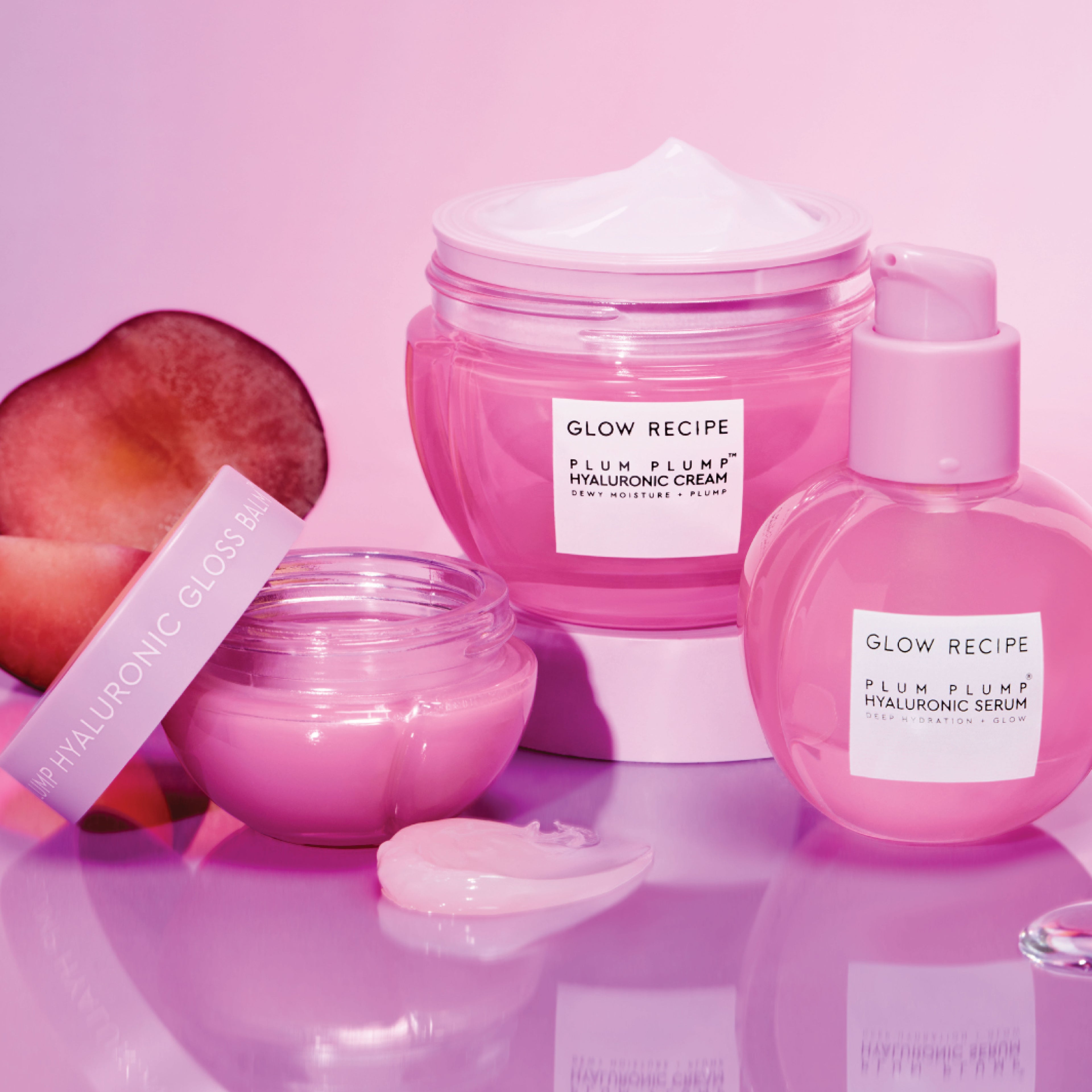 Plum Plump Hyaluronic Acid Lip Gloss Balm - Hydrating & Shiny Lip Care for Dry Lips - Perfect for Daily Use & Makeup Looks