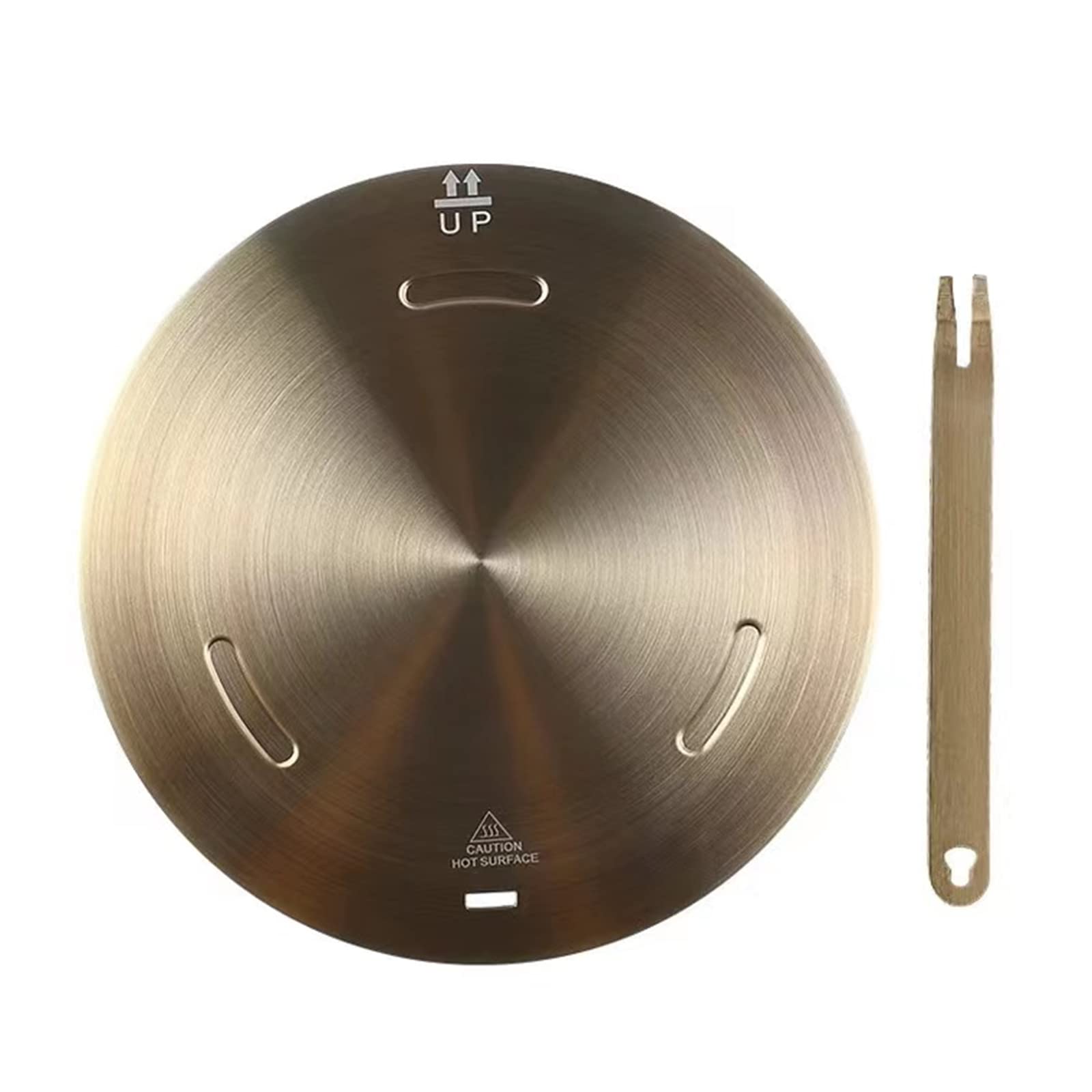 Beswarmy 11-Inch Heat Diffuser Plate for Gas & Induction Stoves - Removable Handle, Even Heat Distribution for Coffee, Milk Simmering & Cooking | Perfect for Home Kitchens & Professional Use