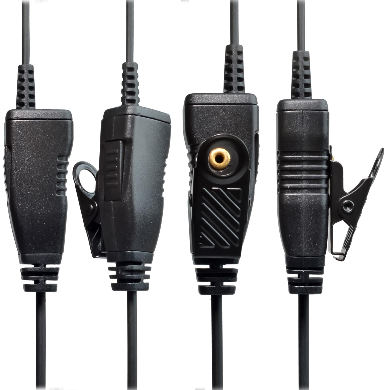 HYS Surveillance Headset Earpiece - Clear Acoustic Coil Tube Earbud Audio Kit for Kenwood PUXING Baofeng UV-5R BF-888S 2 Way Radio - Ideal for Security, Law Enforcement & Outdoor Communication