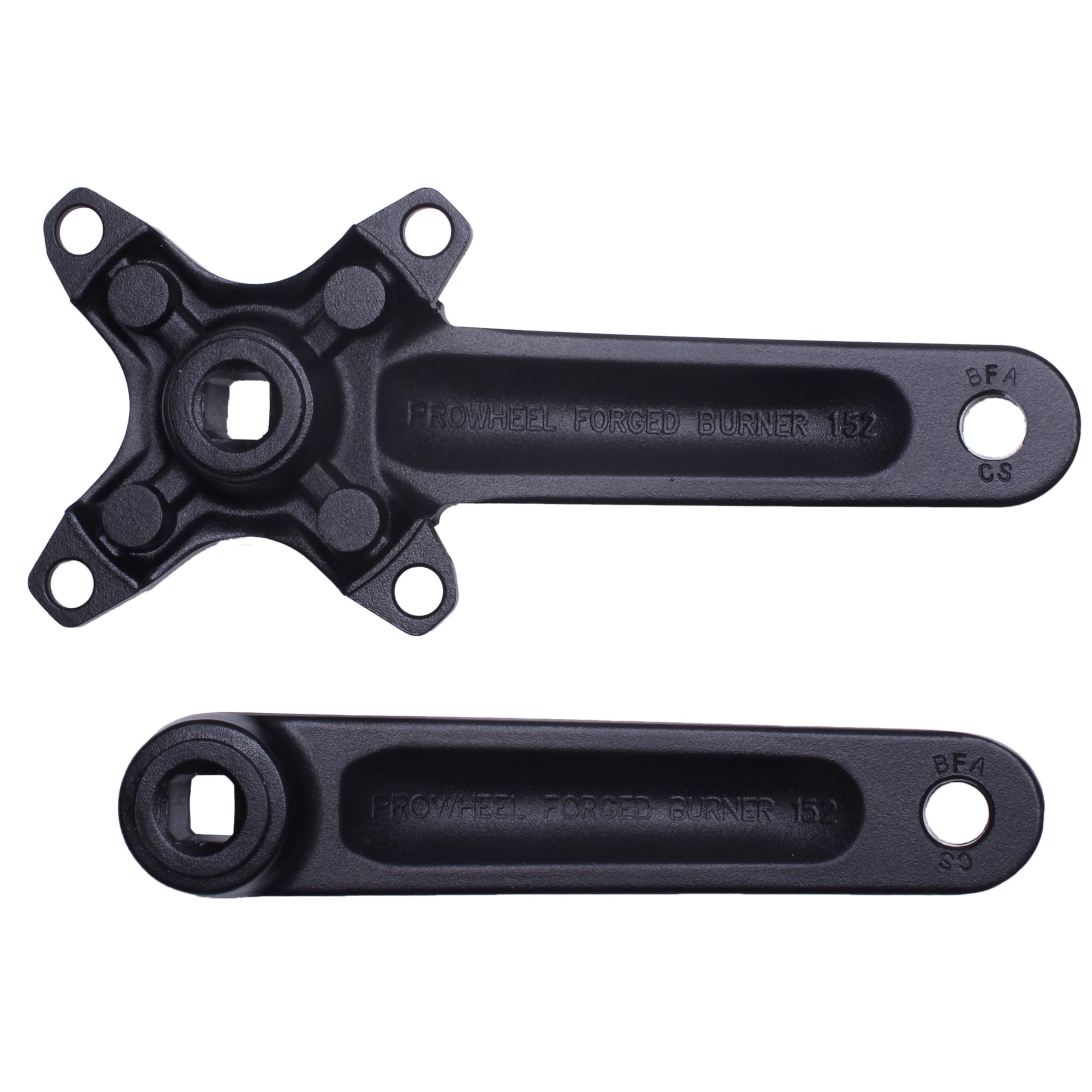 PROWHEEL Universal Bike Crank Arm Set - 152mm/160mm/165mm/170mm/175mm Lengths with 104mm BCD Square Hole - Compatible with City Bikes, Road Bikes, Folding Bikes, Mountain Bikes & E-Bikes - Perfect for Cycling Enthusiasts and Commuters
