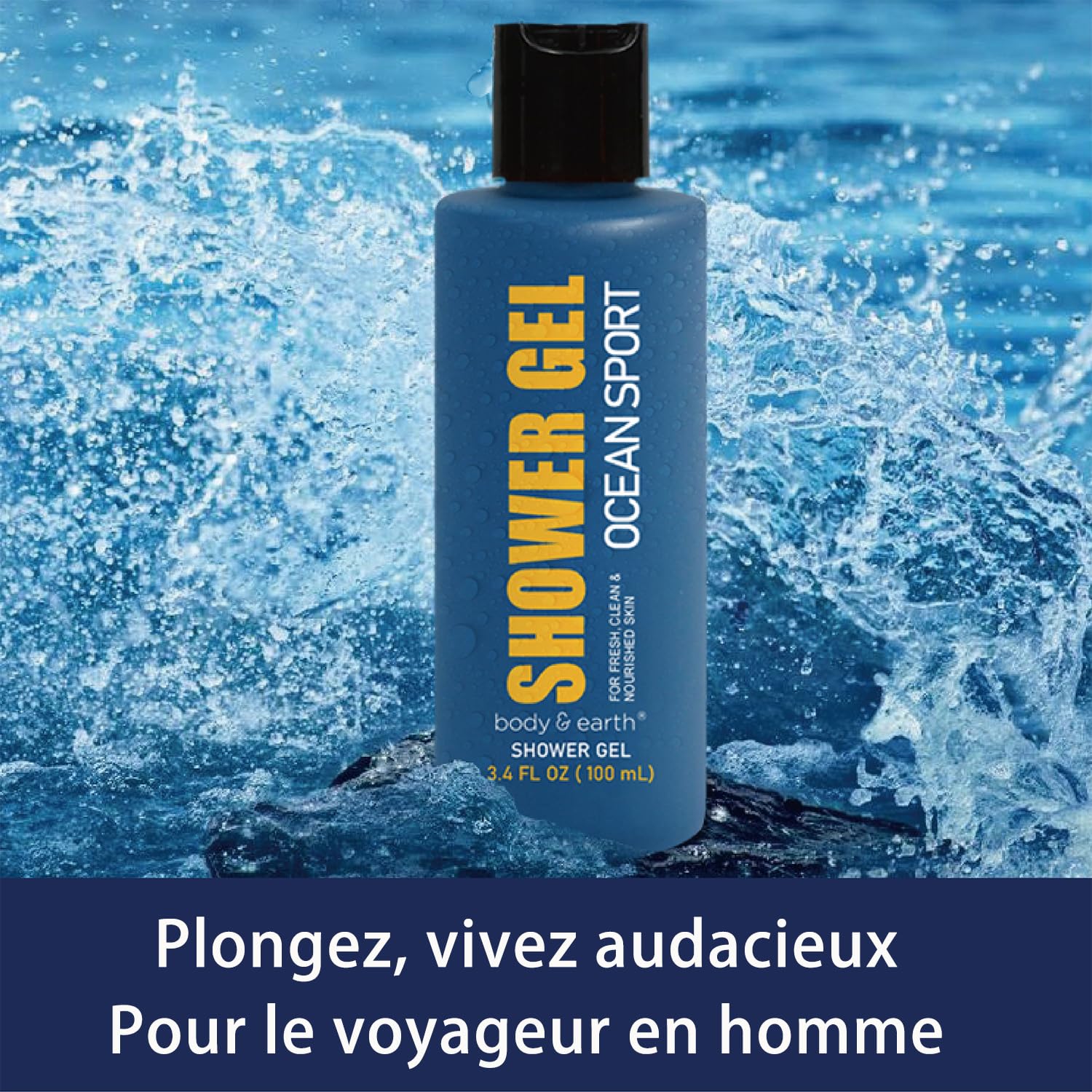 Premium Men's Bath & Body Gift Set - Refreshing Ocean Scent Shower Gel, Body Lotion & Shampoo | Birthday Gifts for Him, Valentine's Day Present, Father's Day Gift | Spa & Travel Essentials for Men
