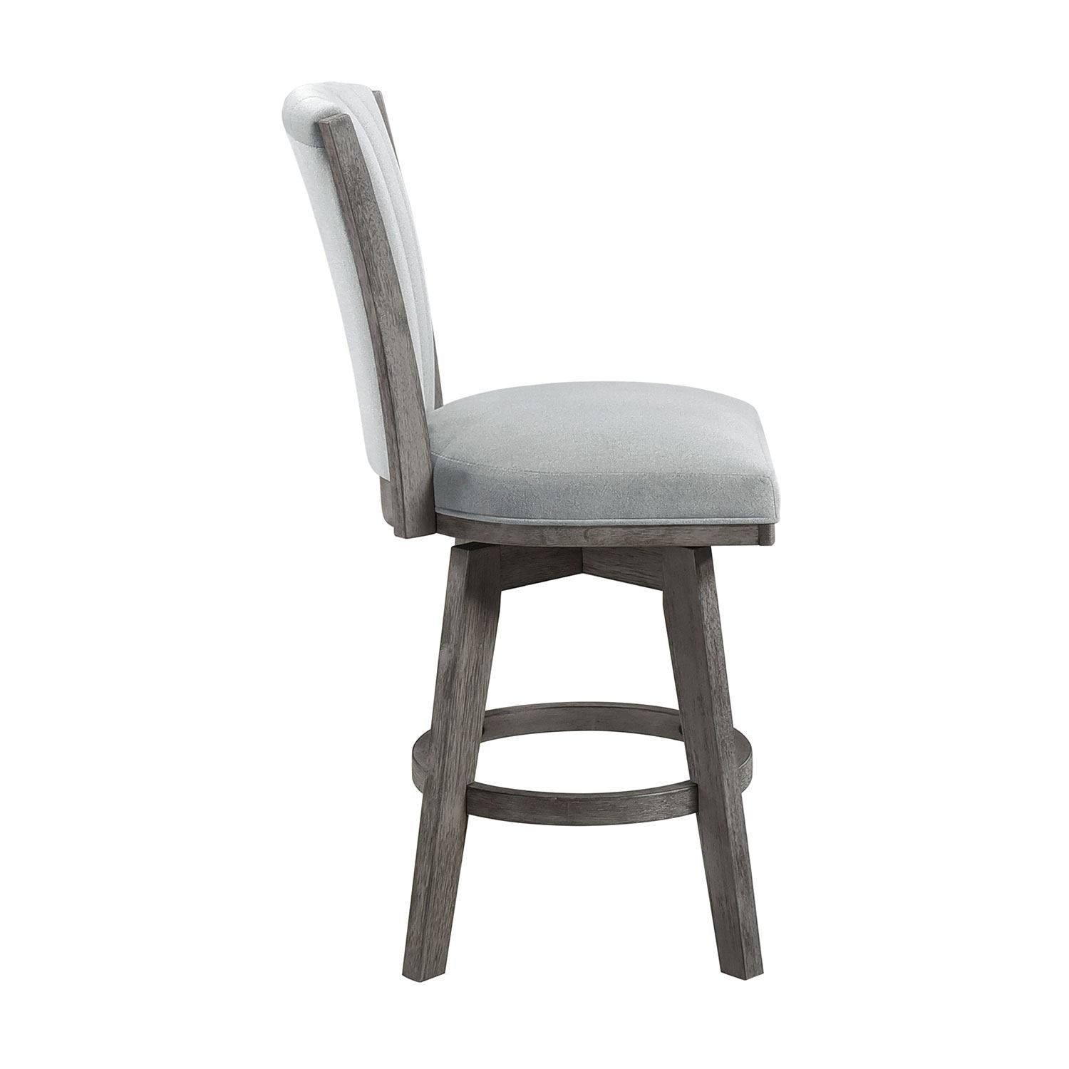 Corvallis Grey Counter Stools Set of 2 - Modern Kitchen Bar Stools for Breakfast Nook, Island Seating & Home Decor