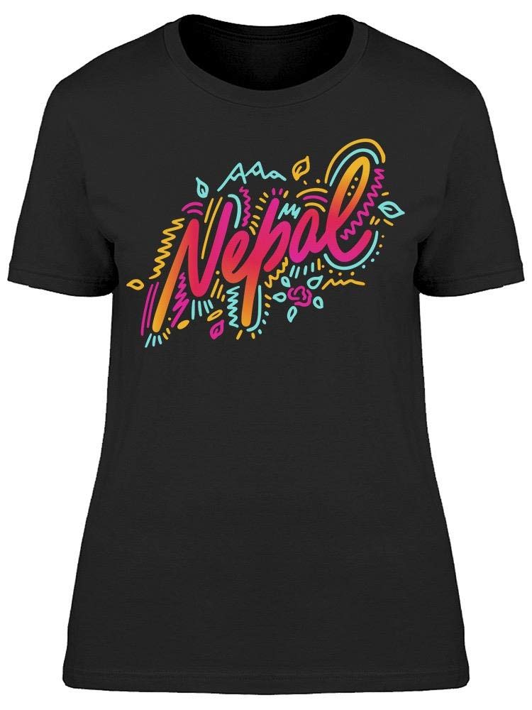 Smartprints Nepal Name Country T-Shirt for Women - Stylish & Comfortable Cotton Tee for Travel, Casual Wear & Cultural Pride