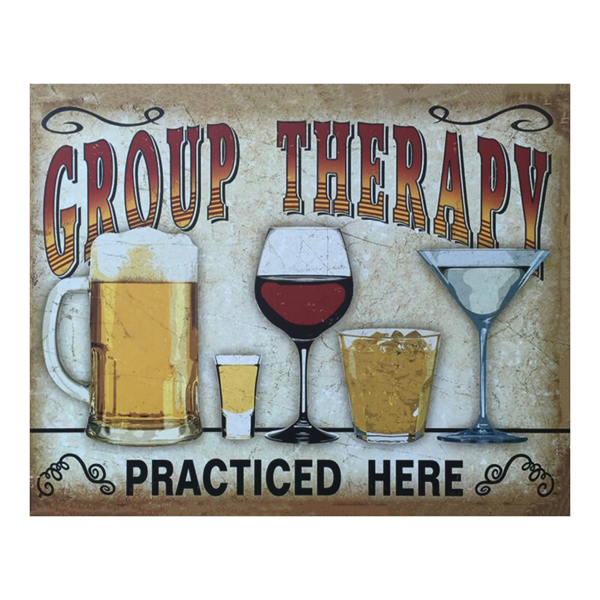 Funny Vintage Drinking & Alcohol Themed Wall Art Print - Perfect for Home Decor, Man Cave, Dorm, or Pub | Great Gift Idea | Unframed 10 x 8 Inches | Ideal for Bars, Parties & Social Gatherings
