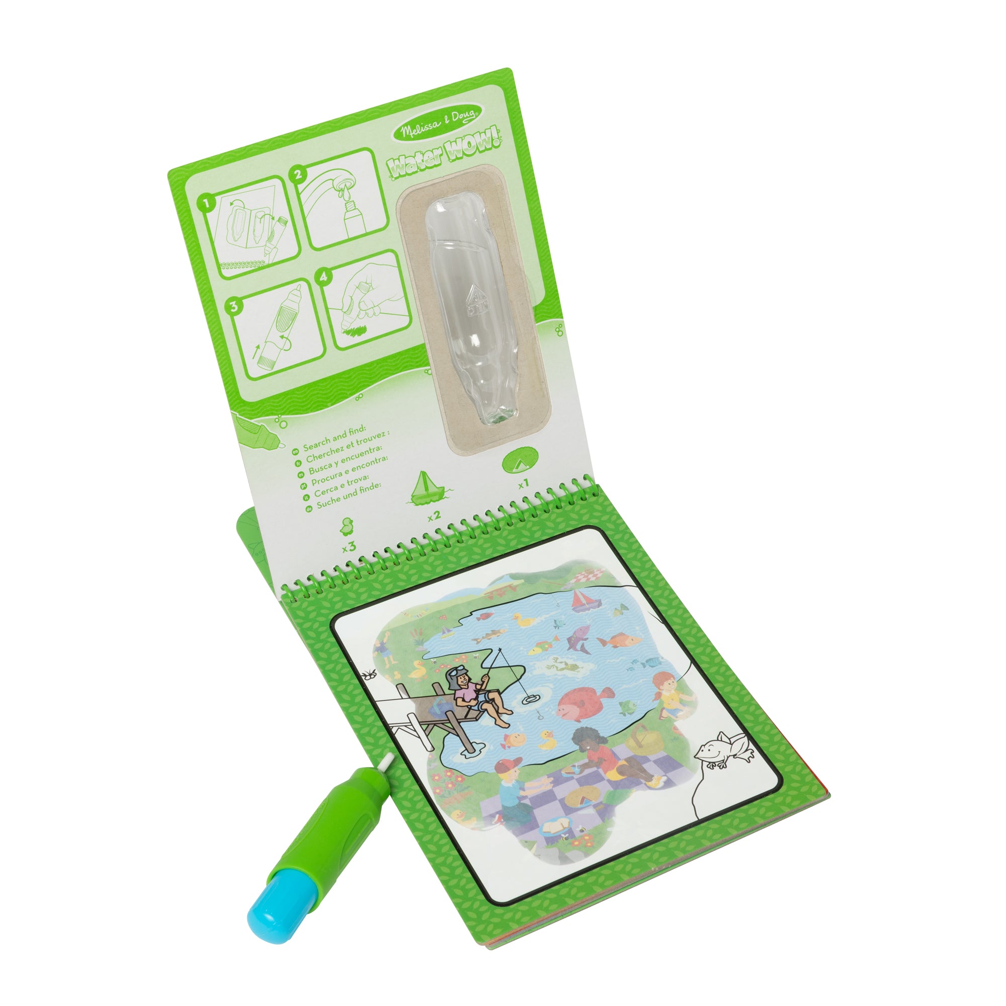 Water WOW! Water Reveal Pad - Reusable Coloring Activity Book for Kids with 4 Seasons Themes | Perfect for Travel, Road Trips & Quiet Time Play
