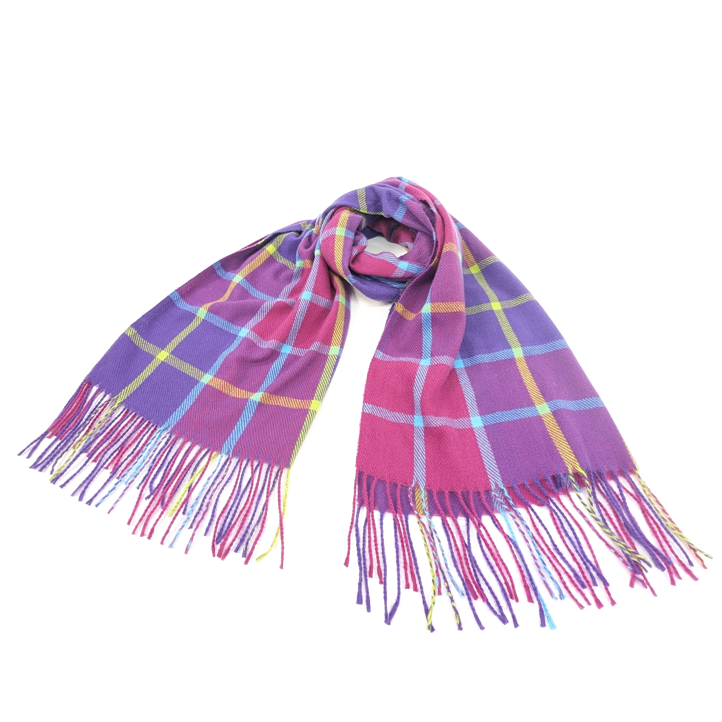 Vibrant Purple Unisex Square Scarf (70x180cm) - Soft & Stylish Fashion Accessory for Men and Women - Perfect for Winter, Fall, and Gift Giving