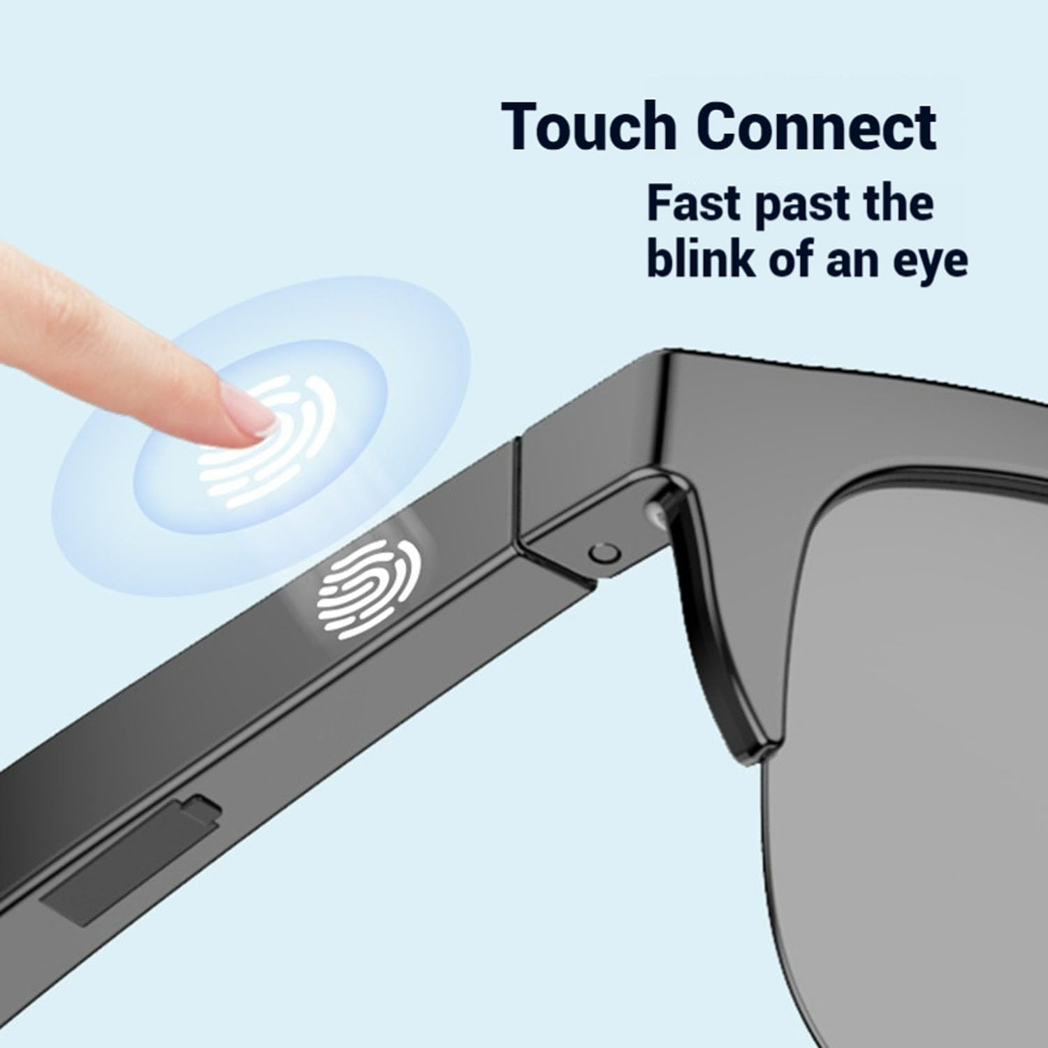 2024 Upgrade Bluetooth Smart Sunglasses with Built-In Mic & Speakers, Stylish Audio Glasses for Outdoor Sports, Driving & Daily Use