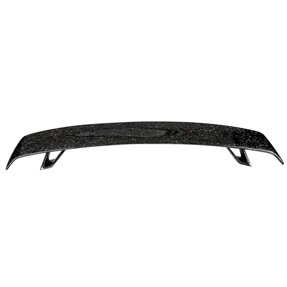 IKON MOTORSPORTS Universal Trunk Spoiler - Forged Carbon Fiber Rear Wing Lip Tail Roof Trim Deck Lid for Cars & SUVs | Enhances Aerodynamics & Style for Racing & Street Performance