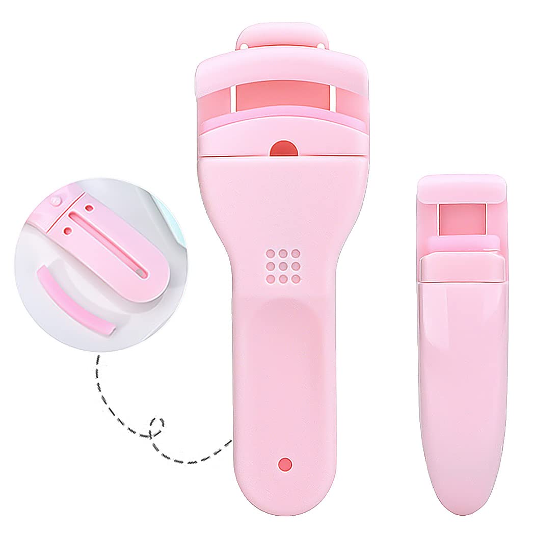 Uranian Beauty Eyelash Curler - Plastic Lash Curling Tool with 1 Silicone Refill Pad for Women & Girls | Perfect for Home Makeup, Salon Use & Travel Beauty Essentials