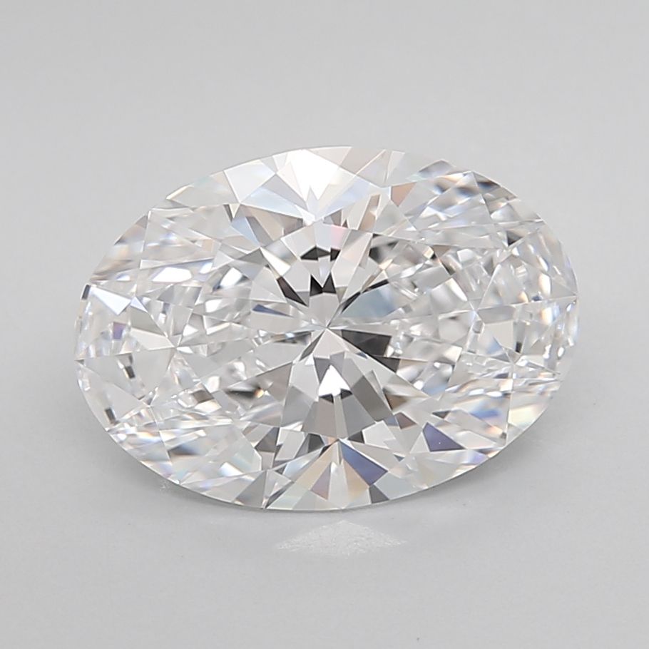 3.21 Carat D Color VVS1 Clarity Oval Lab-Grown Diamond for Engagement Rings & Fine Jewelry