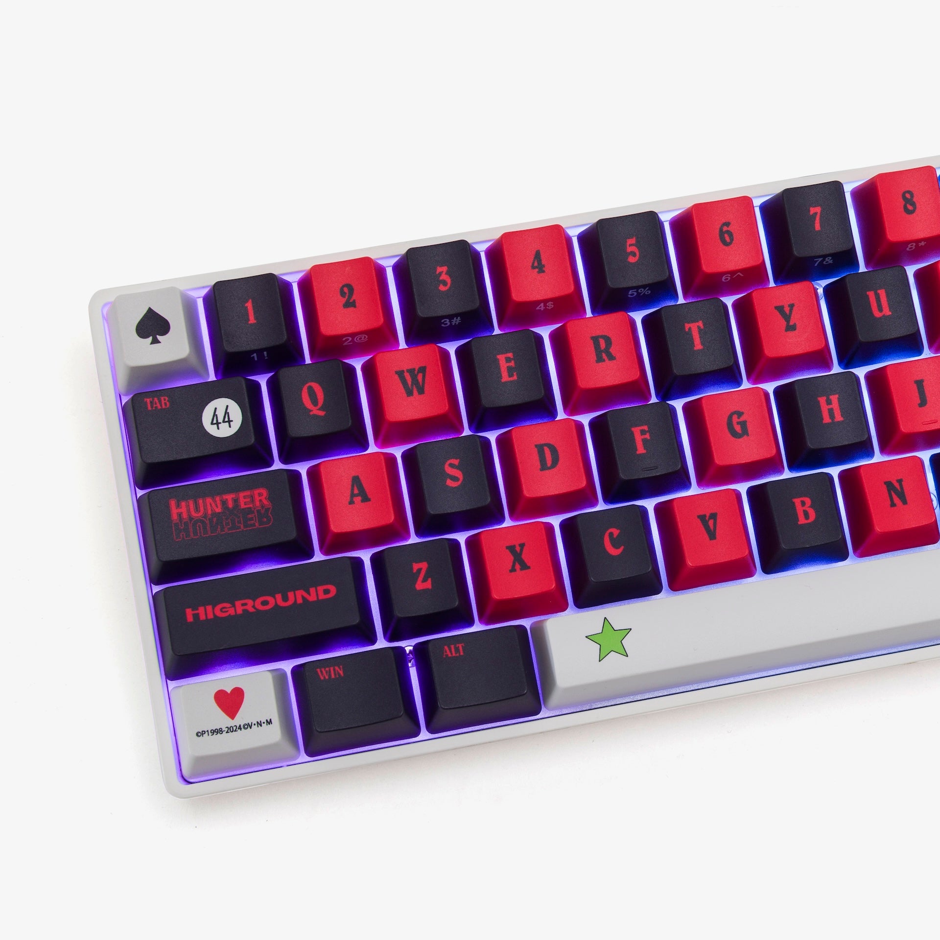 HxH x HG Basecamp 65+ Mechanical Keyboard - Hisoka Limited Edition for Gaming & Typing - Perfect for Esports, Office Work & Anime Fans