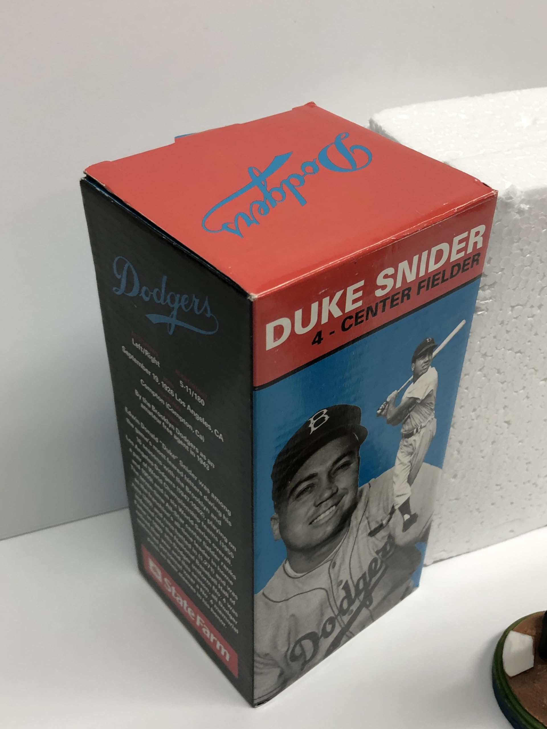 Duke Snider 2011 Brooklyn & Los Angeles Dodgers Stadium Bobblehead SGA - Collectible Baseball Memorabilia for Fans & Display at Home or Office