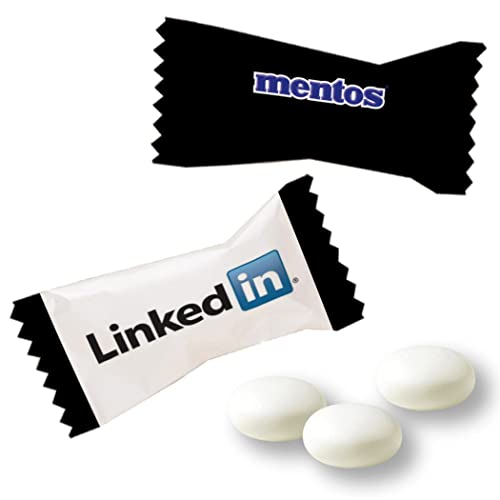 Custom Branded Mentos Mints with Your Logo - Individually Wrapped Bulk Pack (2,000 Mints) - Perfect for Corporate Gifts, Trade Shows & Promotional Events