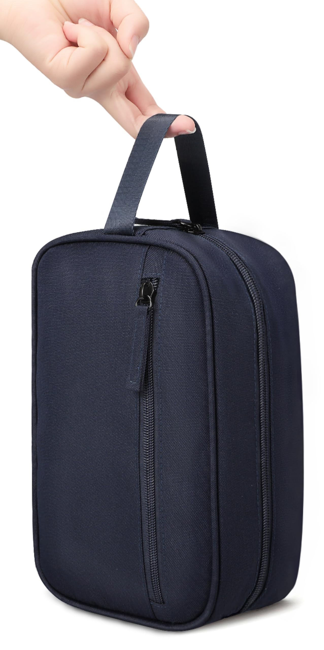 Waterproof Travel Toiletry Bag for Men & Women - Compact Shaving & Bathroom Organizer Pouch (Oxford Navy Blue) | Perfect for Gym, Camping & Business Trips