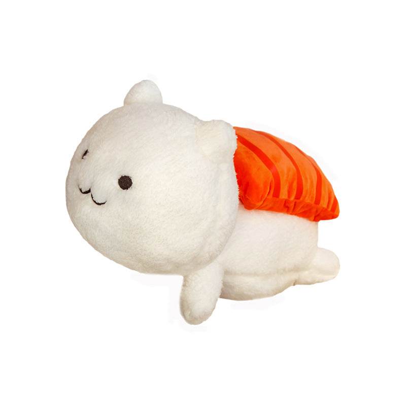 Cute Mini Stuffed Cat Plush Toy - Kawaii Sushi-Shaped Cat Pillow for Anime Lovers & Gift Giving | Perfect for Bedroom Decor, Cosplay Props, and Kawaii Collection