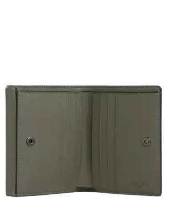 Coach Eliza Small Leather Wallet with Snap Closure - Stylish & Compact for Everyday Use, Travel, and Gifts