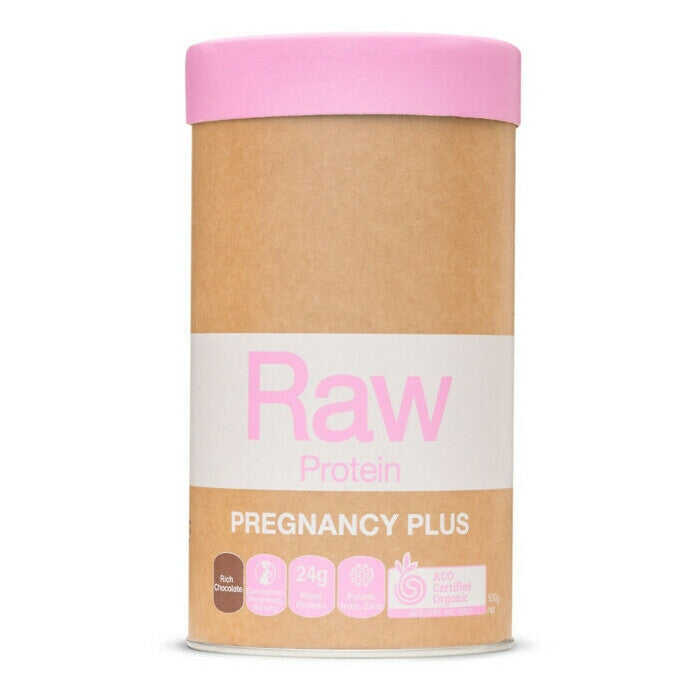 Amazonia Raw Pregnancy Plus Prenatal Vitamins - Organic & Natural Supplement for Expecting Mothers - Supports Healthy Pregnancy, Fetal Development & Maternal Wellness - Ideal for Preconception, Pregnancy & Postpartum Care
