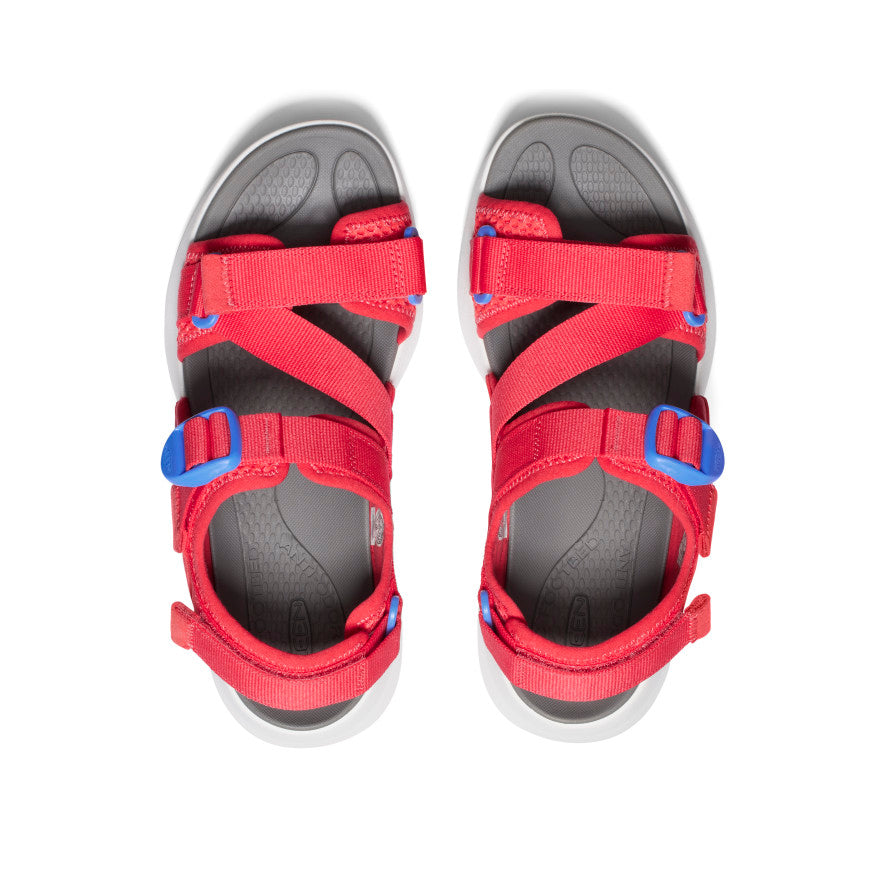 Women's Elle Sport Backstrap Sandal - Comfortable & Stylish Cayenne/Marina Color - Perfect for Beach, Walking & Summer Outfits