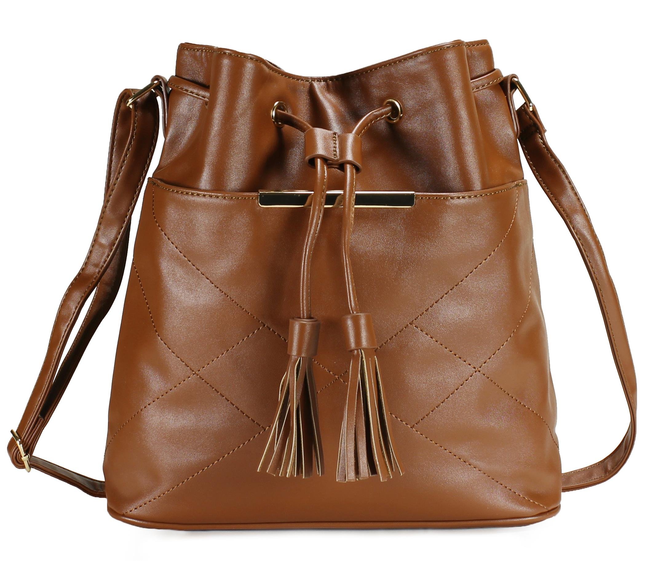 SCARLETON Women's Drawstring Bucket Bag - Stylish Crossbody & Shoulder Purse for Women | Fashionable Handbag H1954 | Perfect for Work, Travel & Everyday Use