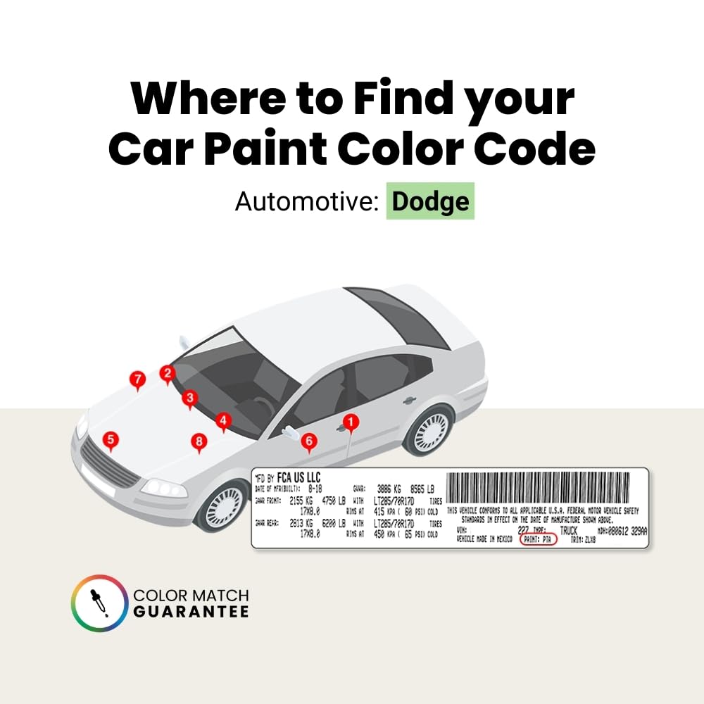 TouchUpDirect PJB Gold Rush Exact Match Touch Up Paint Aerosol for Dodge Vehicles - Car Scratch Repair Kit for Chips & Scratches (Perfect for DIY Auto Body Repairs & Quick Fixes)