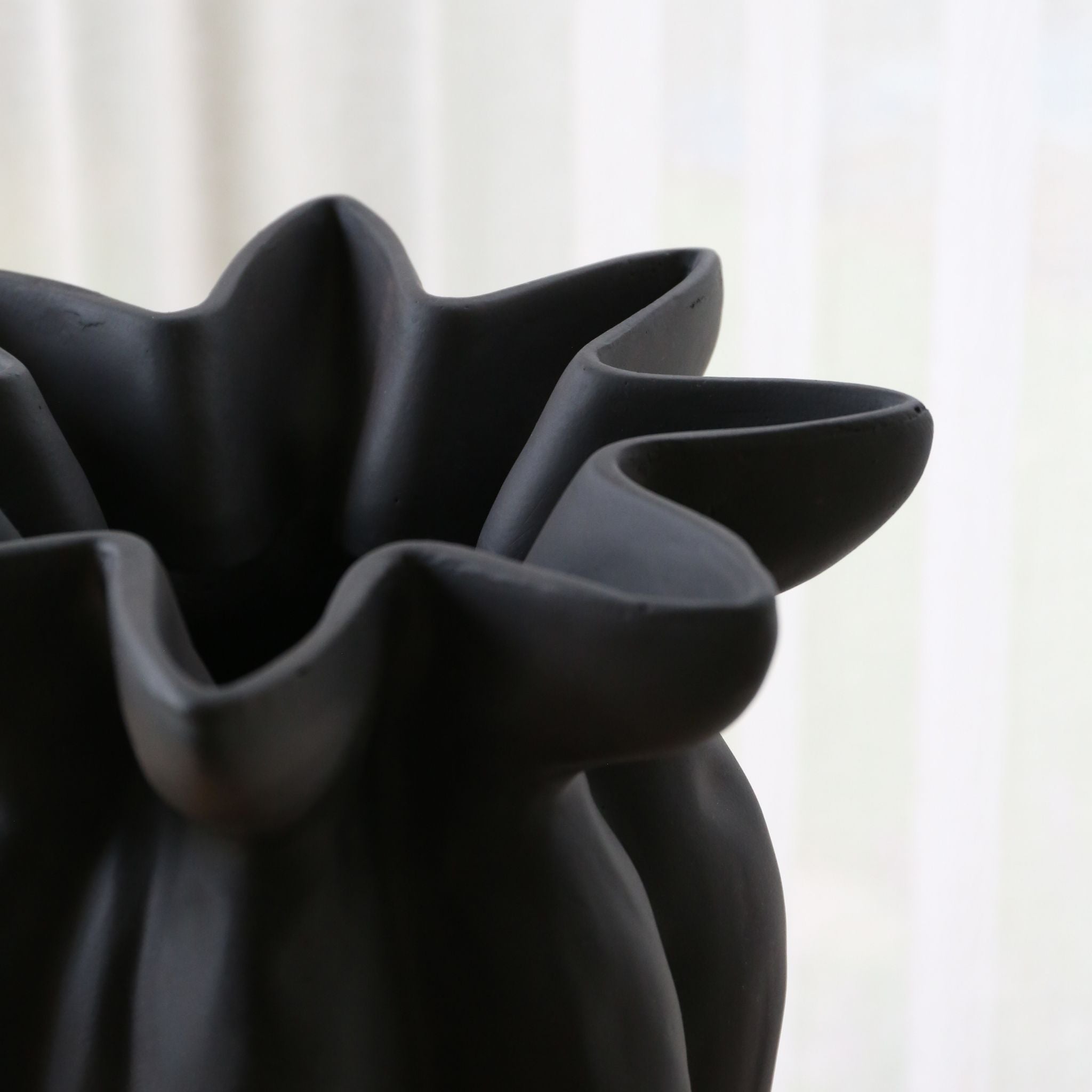 101 COPENHAGEN Lotus Vase Mini - 35cm Tall Ceramic Flower Vase for Coffee Table, Home Decor, Wedding Centerpiece & Scandinavian Style Interior Design
