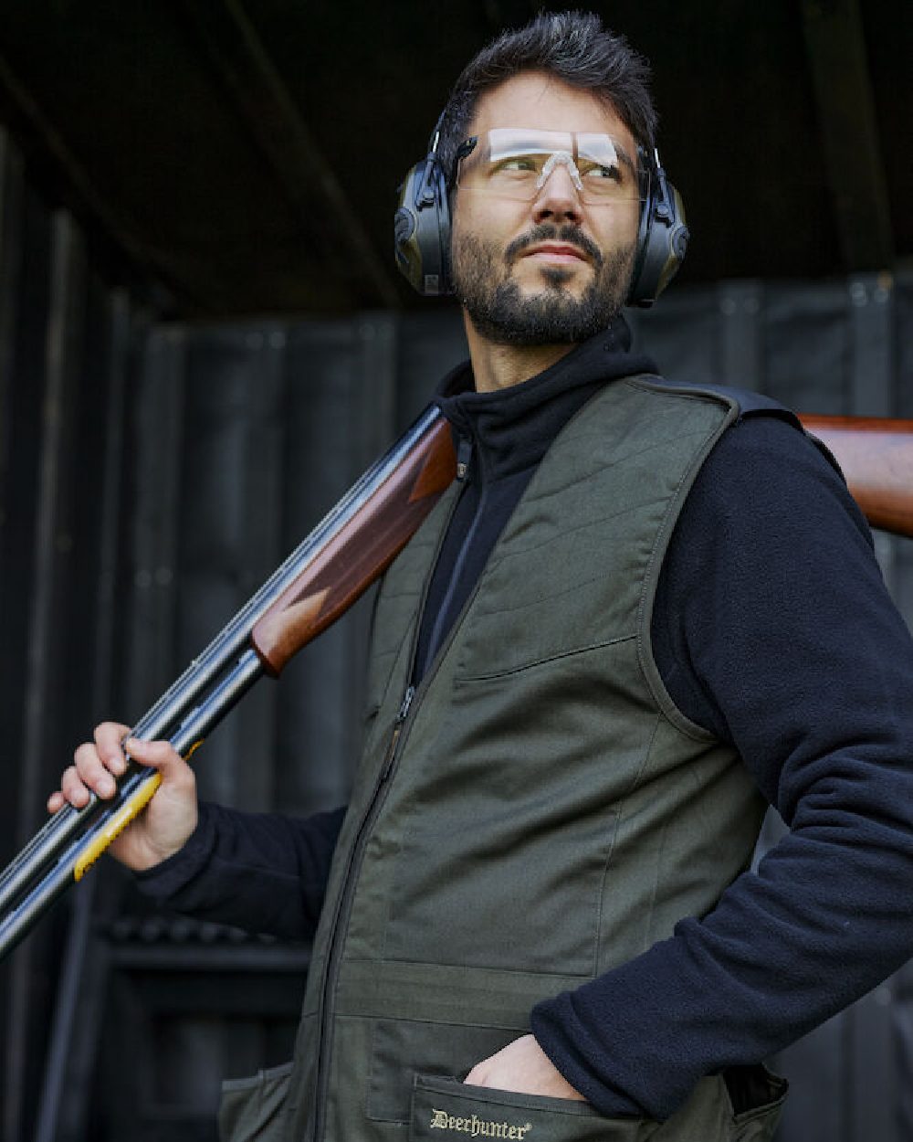 Deerhunter Atlas Shooting Waistcoat - Lightweight Hunting Vest for Outdoor Sports - Perfect for Hunting, Shooting, and Tactical Training