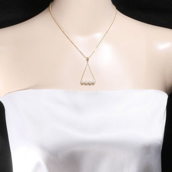 18K Yellow Gold Pearl Necklace for Women - Elegant & Timeless Jewelry Gift for Birthday, Anniversary & Special Occasions