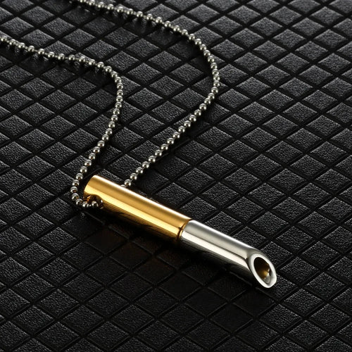 Stainless Steel Anxiety Relief Breathing Necklace for Women - Calming Stress & Anxiety Jewelry - Perfect for Meditation, Yoga, and Daily Wear