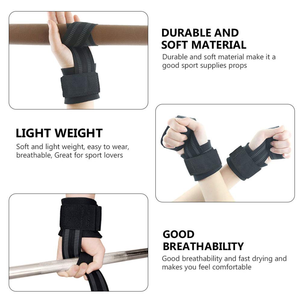 Premium Weight Lifting Straps - Heavy Duty Gym Wrist Support for Pull-ups, Deadlifts & Strength Training - Non-Slip Hand Grip Gloves with Palm Guard - Ideal for CrossFit, Powerlifting & Home Workouts