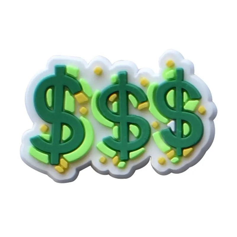Trendy 1-Piece Money Shoe Charms for Crocs - Fun Jibbitz Accessories for Women & Men - Perfect for Clogs, Sandals & Party Favors - Great for Casual Wear, Beach Outings & Gift Giving