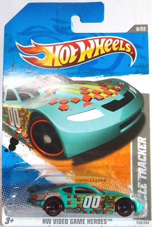 Hot Wheels Circle Tracker Racing Car - Blue Green Teal #00 for Collectors & Kids Play