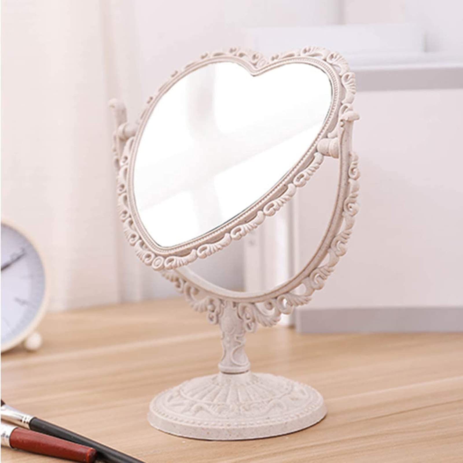 Vanity Makeup Mirror - Adjustable Desktop Mirror for Girls & Students - Purple