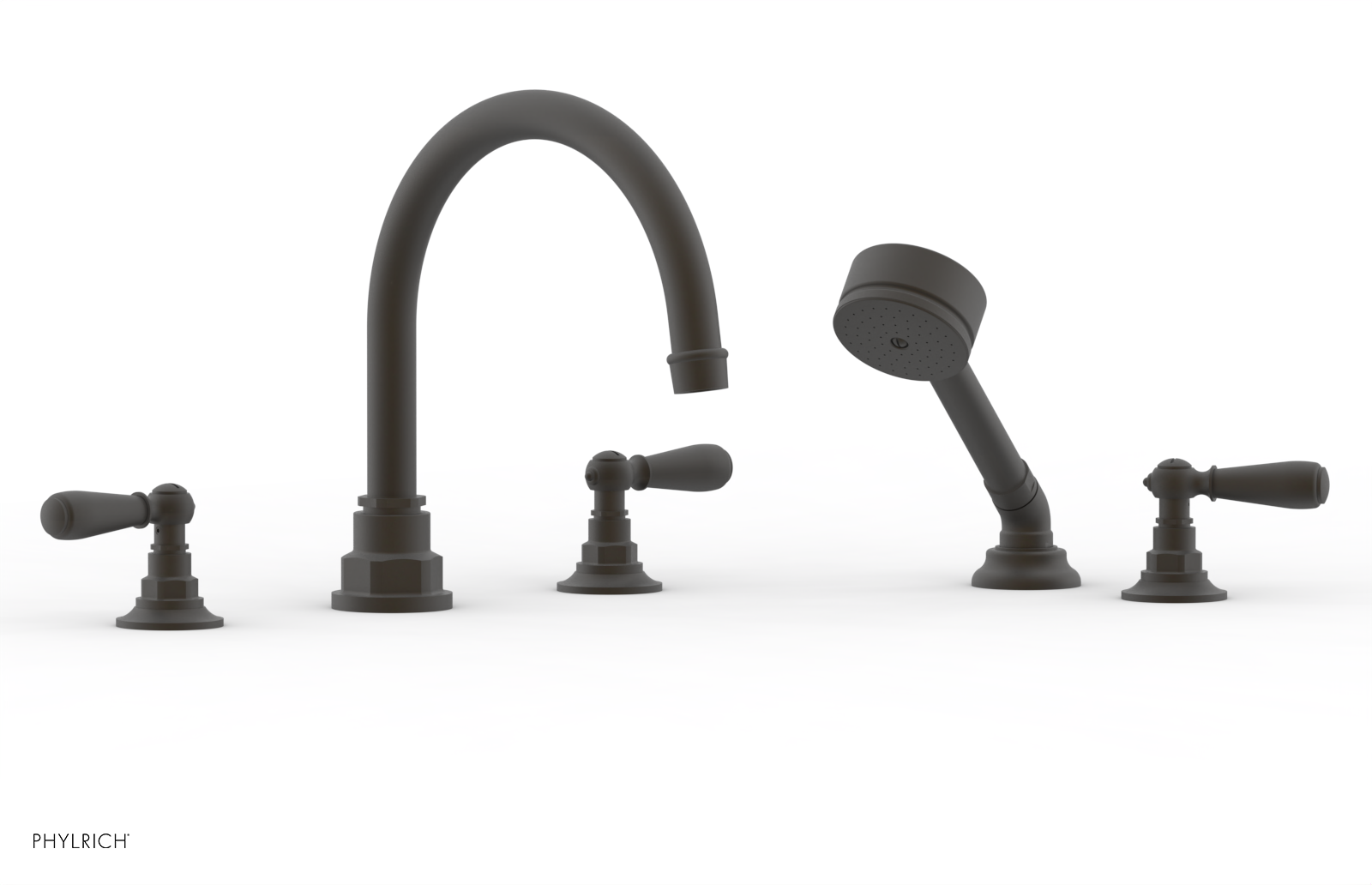 Jamestown Deck Tub Set with Hand Shower & Lever Handles - 165