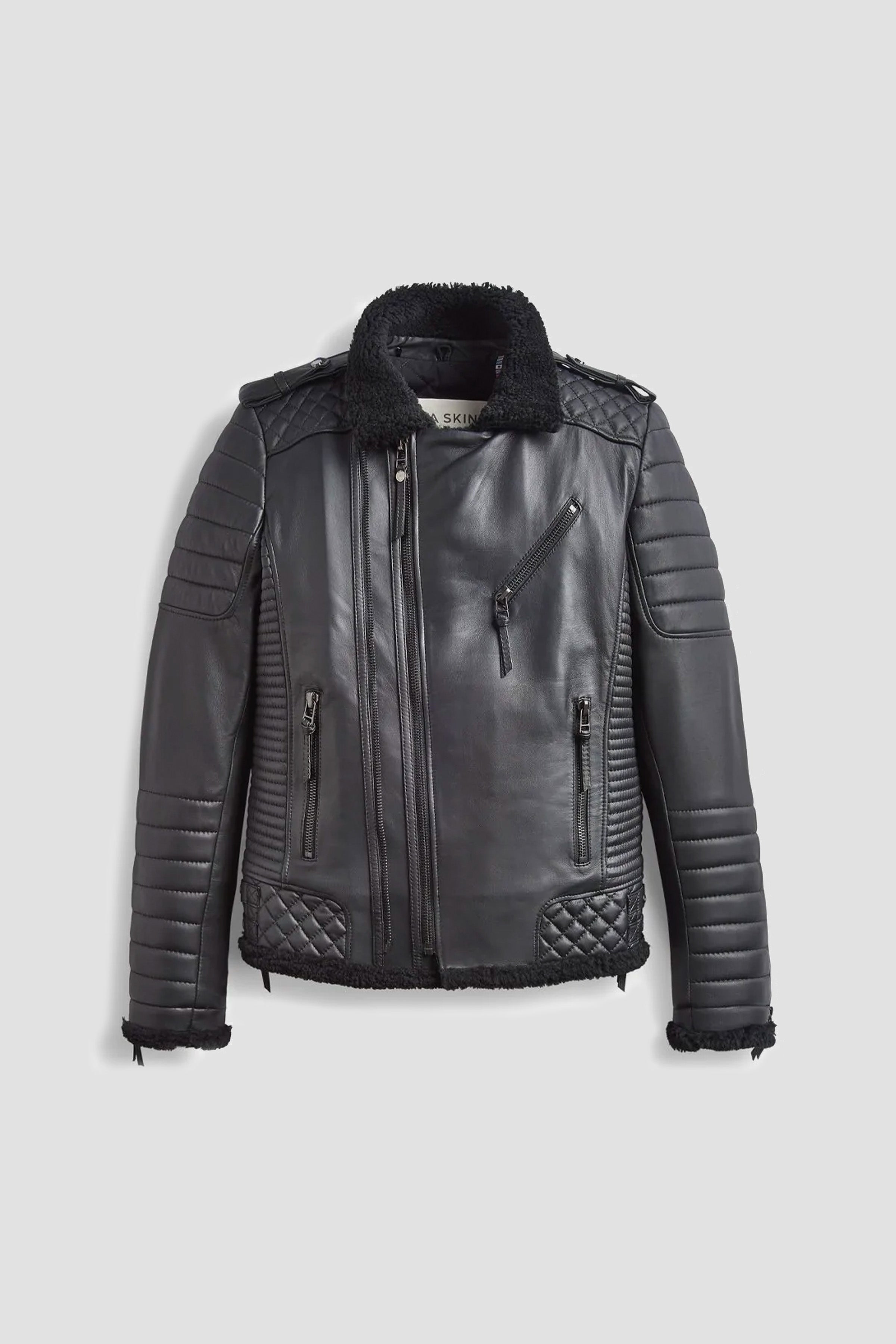 Kay Michaels Men's Shearling Jacket - Premium Winter Coat for Cold Weather, Outdoor Activities & Casual Style