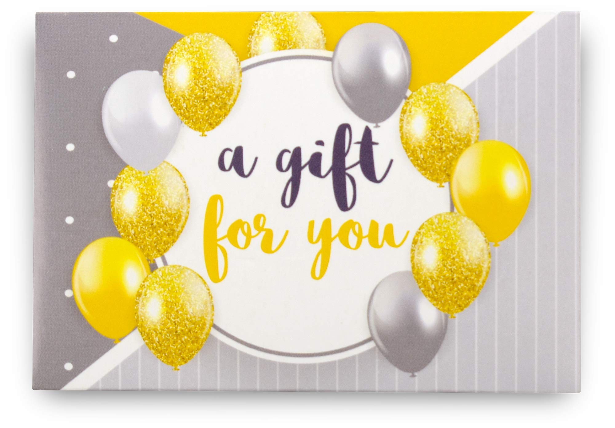 100 Gold Balloon Gift Card Envelopes - Mini Congratulatory & Birthday Card Holders - Small Key Card Sleeves for Parties, Weddings, Baby Showers & Special Occasions