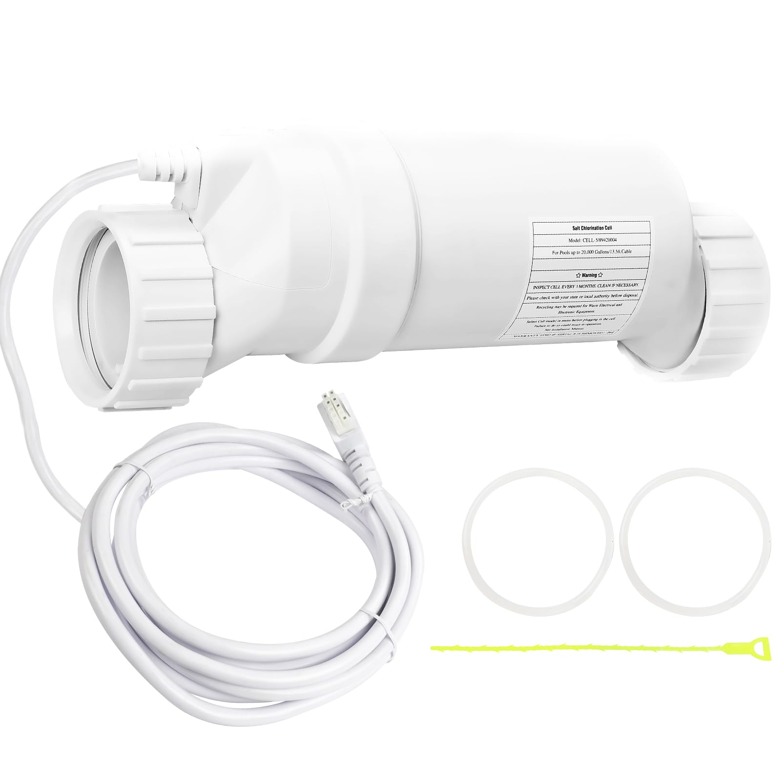 Hayward Salt Water Pool Chlorinator System - Compatible with W3T-Cell-5, T-CELL-5-SWP & T-Cell 5 | Salt Chlorine Generator for Pools up to 20,000 Gallons | Ideal for In-Ground & Above Ground Swimming Pools