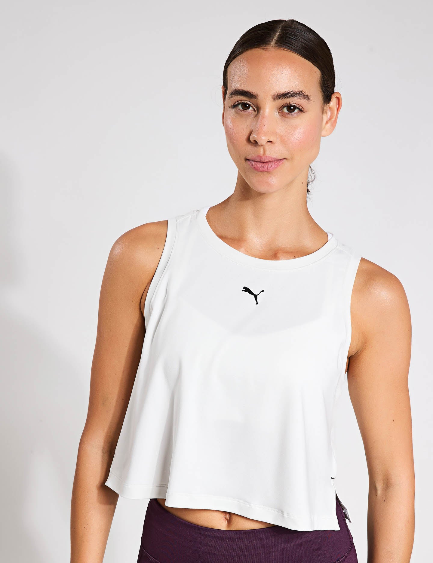 Cloudspun Sleeveless Tank Top for Women - Soft Breathable Vapor Grey Workout Shirt - Perfect for Yoga, Gym & Summer Casual Wear