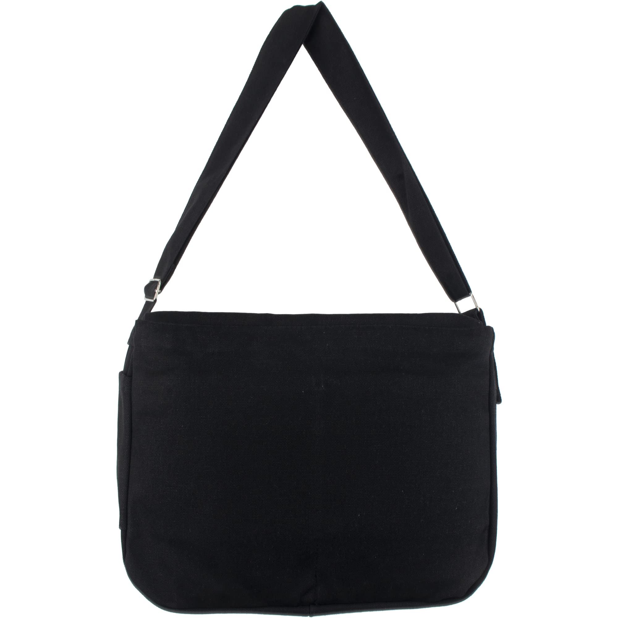 Durable Canvas Messenger Bag for Men & Women - Crossbody Shoulder Bag with Thick Sturdy Design - Perfect for Work, Travel & Daily Commute