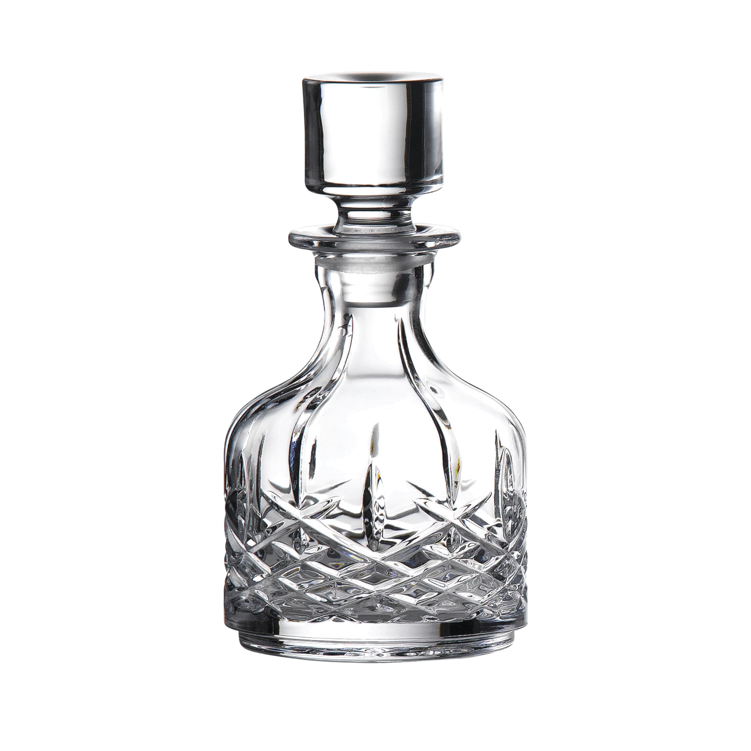 Crystal Waterford Markham Stacking Decanter & Tumbler Set - Elegant Whiskey Decanter with Glasses for Home Bar, Gift & Entertaining