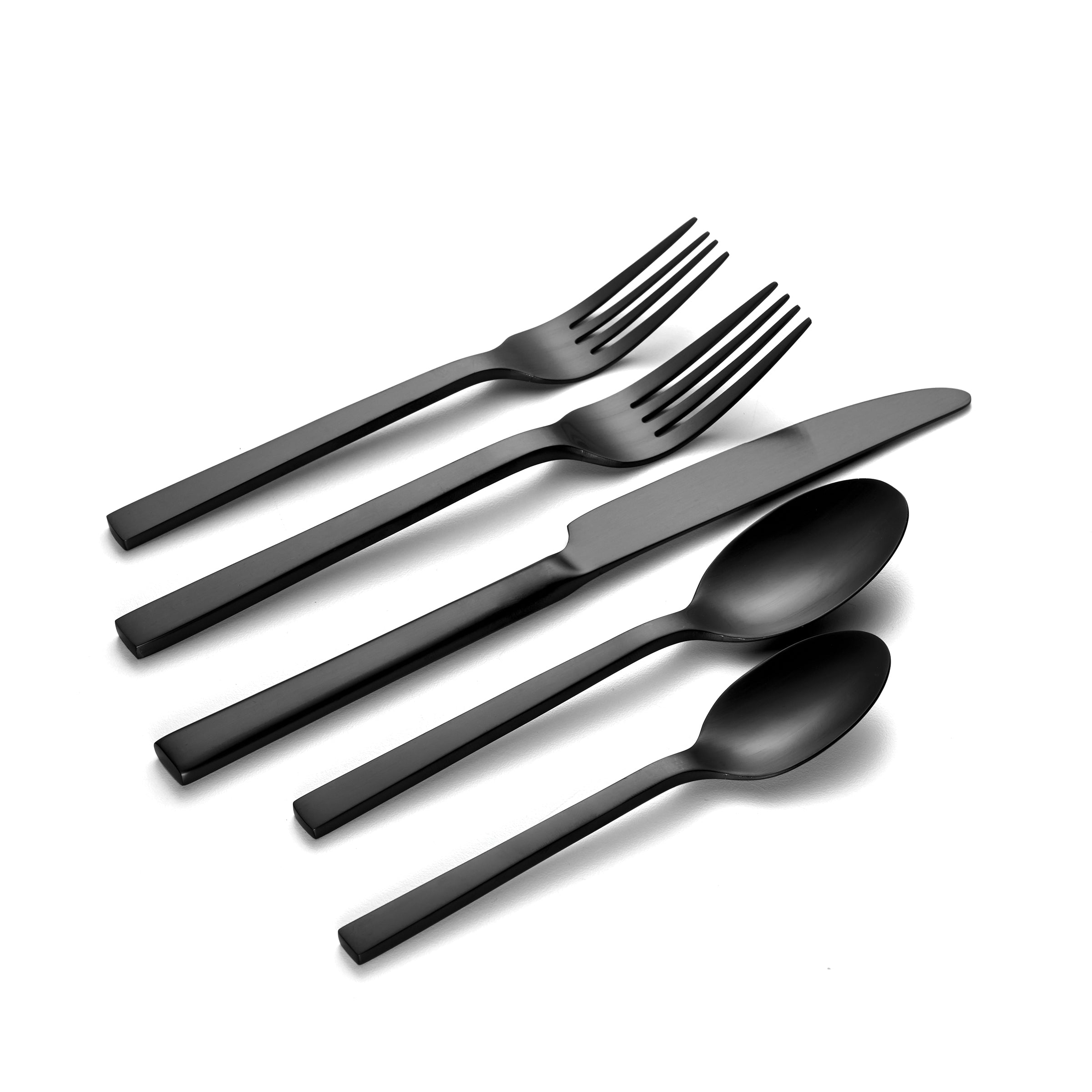 Premium 20-Piece Matte Black Flatware Set - Elegant Stainless Steel Silverware for Fine Dining, Dinner Parties & Everyday Use
