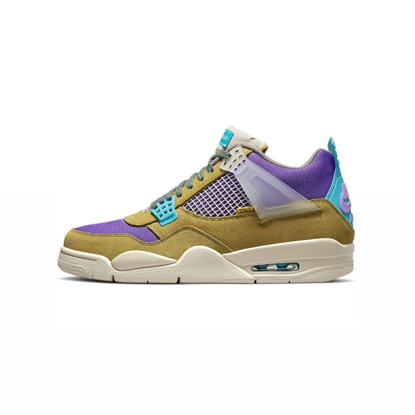 Air Jordan 4 x Union Desert Moss 30th Anniversary Retro Sneakers - Men's Basketball Shoes for Casual Wear & Street Style Fashion