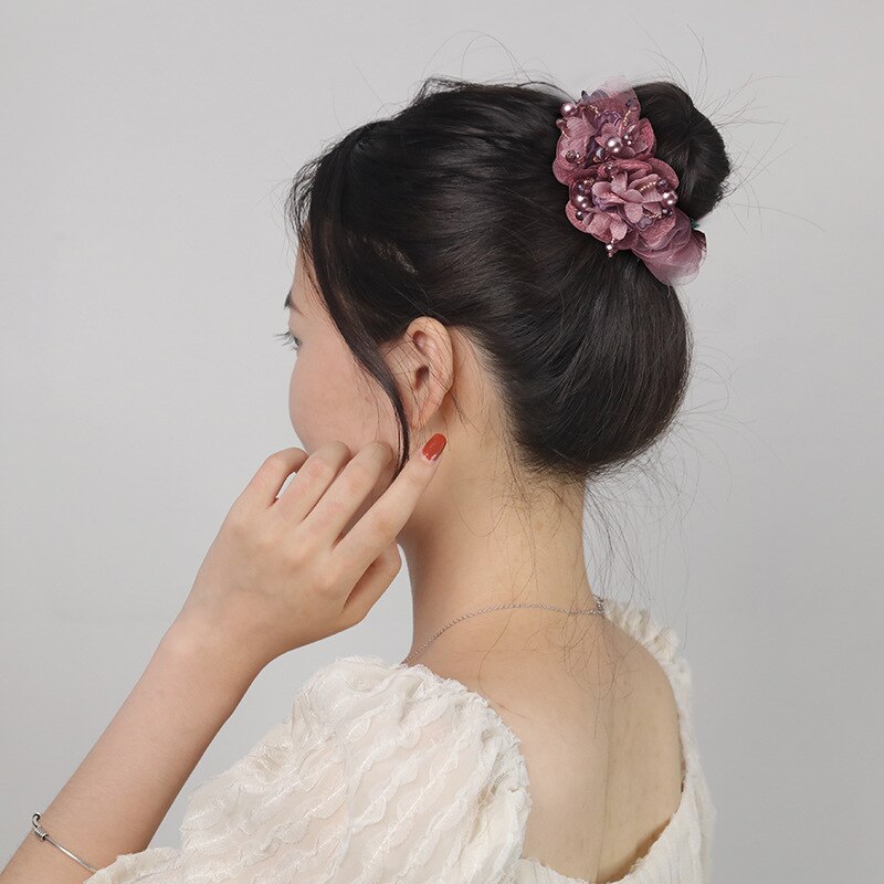 Elegant Women's Crystal Embellished Fabric & Leather Hair Band - Perfect for Weddings, Parties, and Everyday Fashion Accessories