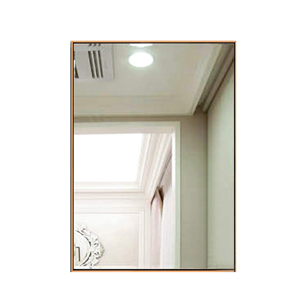 Rectangle Hanging Wall Mirror - Gold Framed Vanity Mirror for Living Room, Bathroom & Entryway Decor - Perfect for Home, Bedroom & Dressing Room Makeup Area