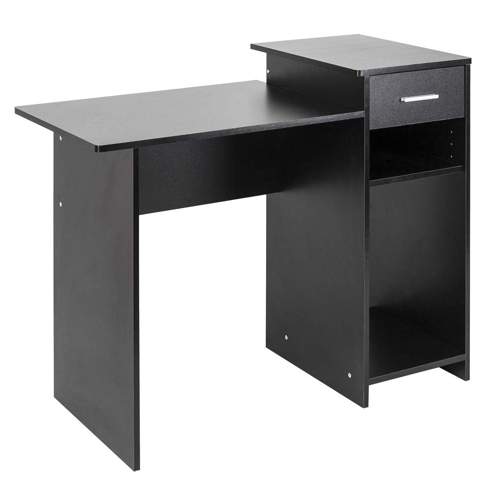 Ergonomic Computer Desk with Storage Drawers - Home Office & Study Writing Desk for PC, Laptop - Perfect for Small Spaces & Remote Work