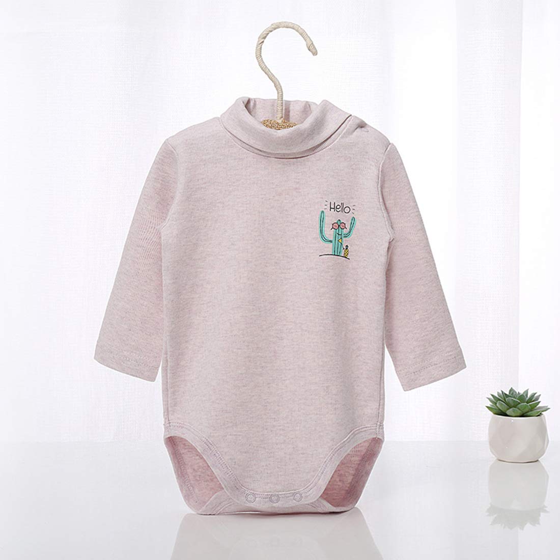 Baby Thermal Onesies - Long Sleeve Turtle Neck Bodysuit for Boys & Girls | Warm Winter Outfit for Infants | Perfect for Fall/Winter Playdates & Cozy Home Days