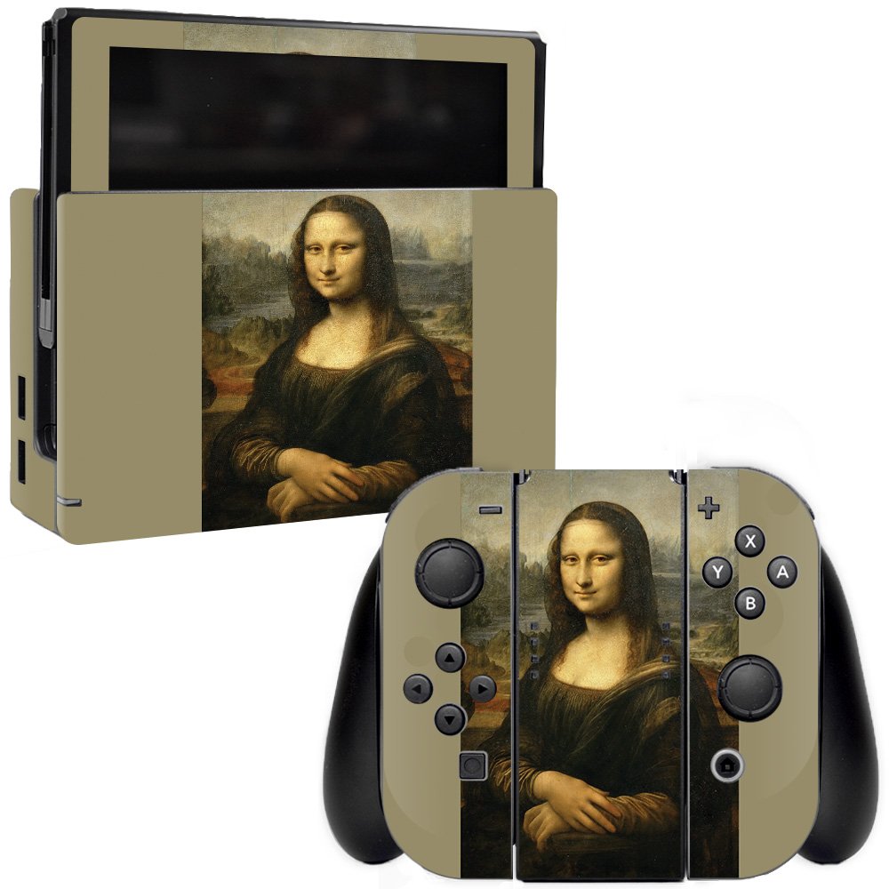MightySkins Protective Vinyl Decal Wrap Cover for Nintendo Switch - Mona Lisa Design | Durable, Easy to Apply & Remove | Made in USA | Perfect for Gaming, Travel & Personalization