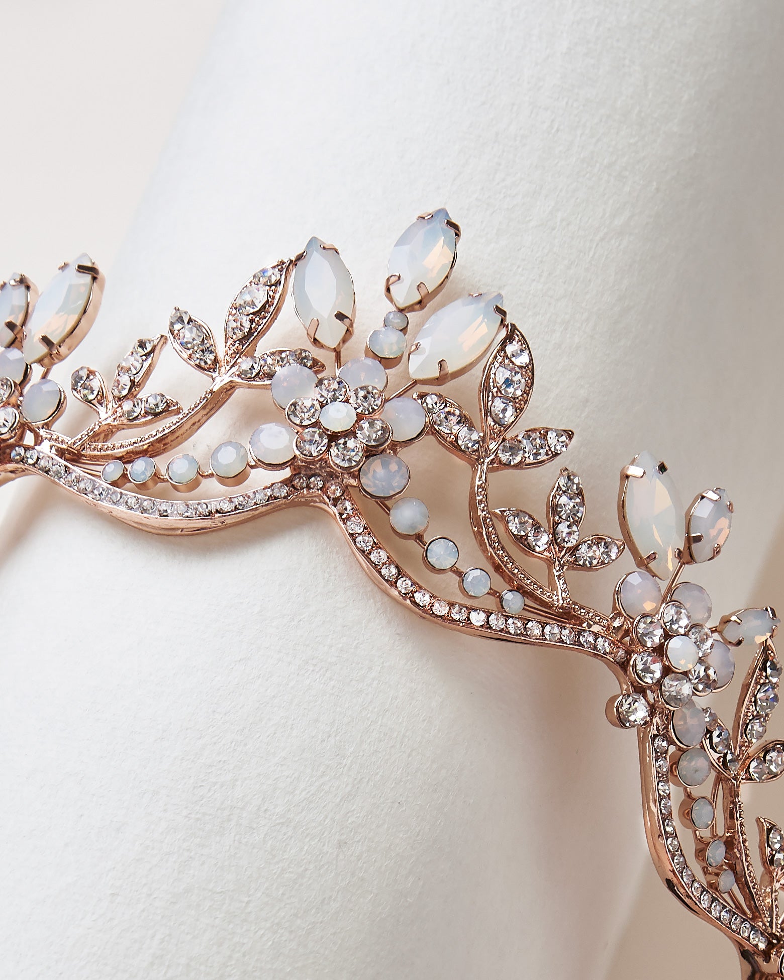 Jolie Opal Crown - Elegant Handcrafted Tiara for Weddings, Prom & Special Occasions | Perfect Bridal Accessory & Gift for Women