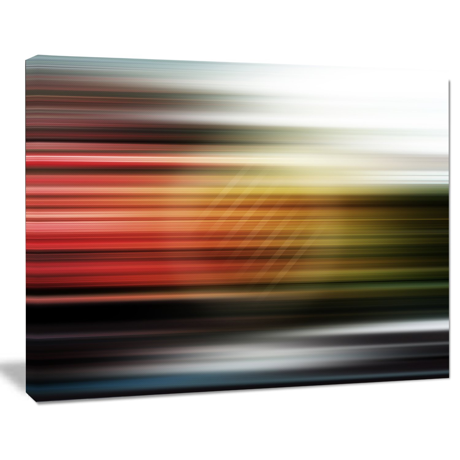 Modern Horizontal Lights Contemporary Art Canvas Print - Perfect for Living Room, Bedroom & Office Wall Decor