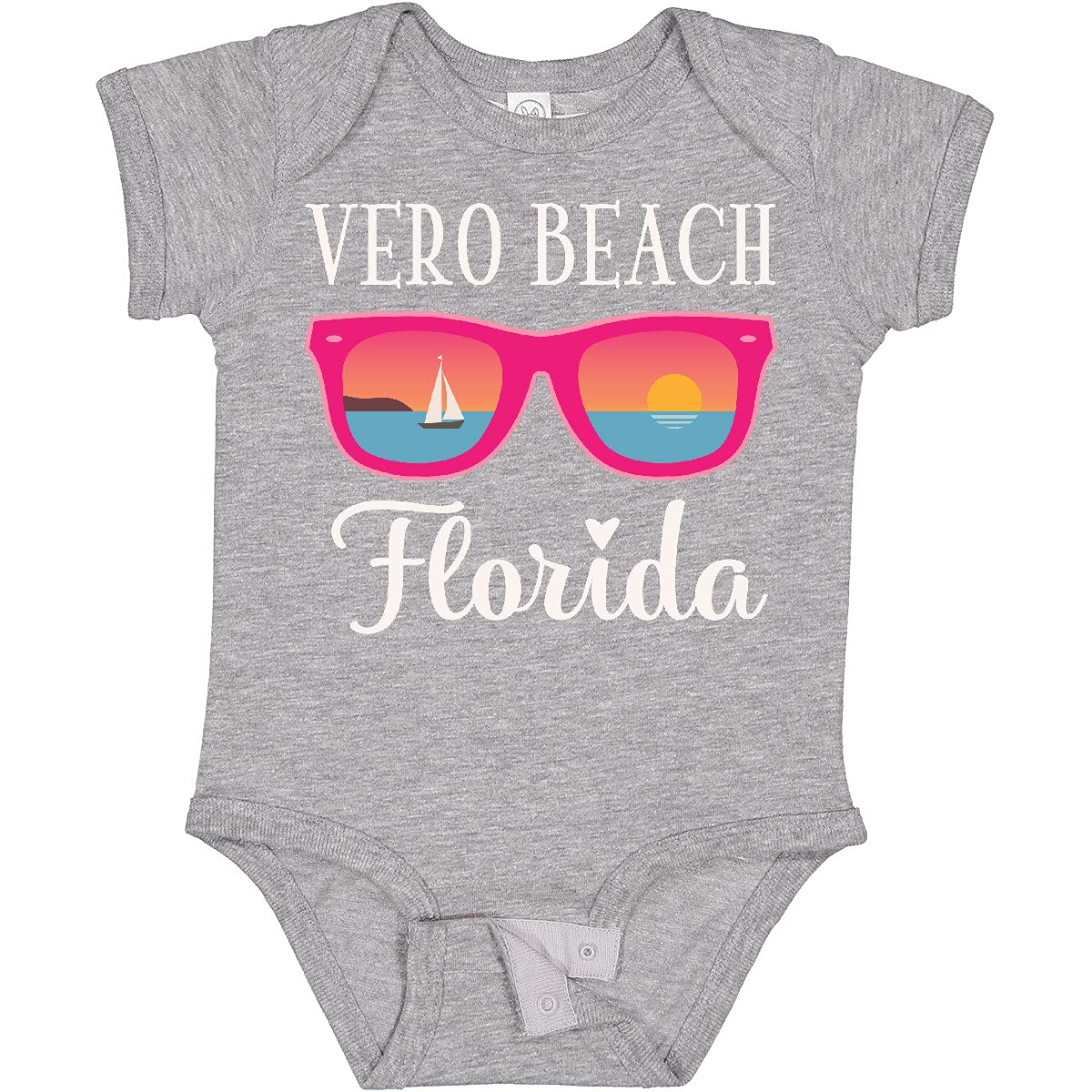 Inktastic Vero Beach Florida Vacation Trip Baby Bodysuit - Cute Florida Travel Outfit for Infants & Toddlers - Perfect for Beach Trips, Family Vacations & Photo Shoots